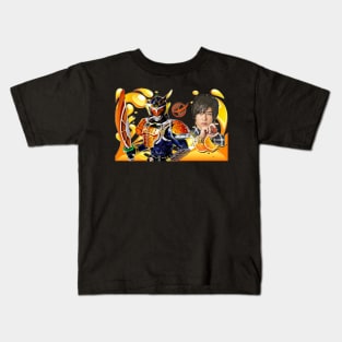Kamen Rider Gaim Side-by-Side   (style #1) Kids T-Shirt